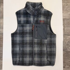 Simply Southern Charcoal Plaid Fleece Vest